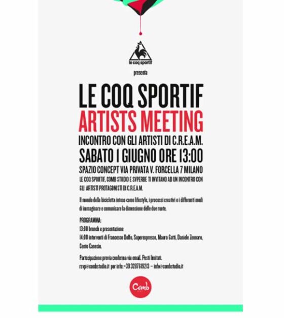 Le Coq Sportif Artists Meeting