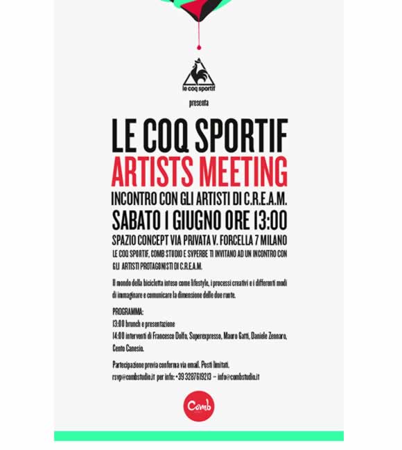 Le Coq Sportif Artists Meeting