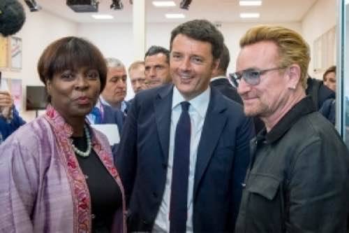renzi e bono a expo