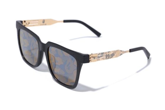 Gli occhiali da sole di Bape & ic! Berlin e quel tocco di mimetico che ti distingue