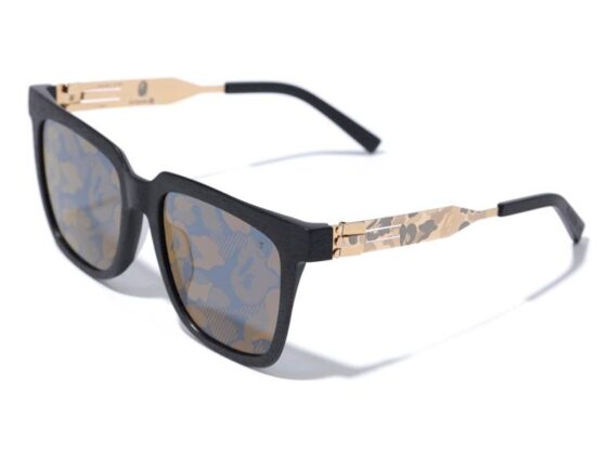 Gli occhiali da sole di Bape & ic! Berlin e quel tocco di mimetico che ti distingue