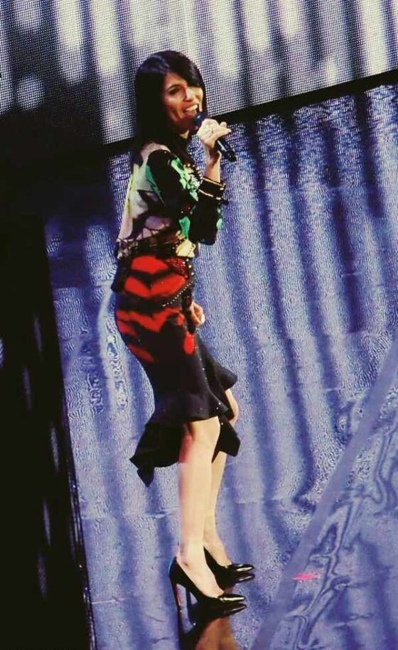 Wind Music Awards 2017 il look di Giorgia durante la sua esibizione