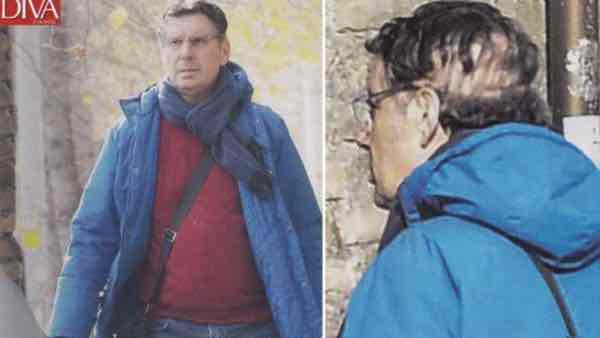 Fabrizio Frizzi i segni dell'operazione sulla testa FOTO